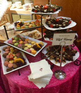 dessert catering display