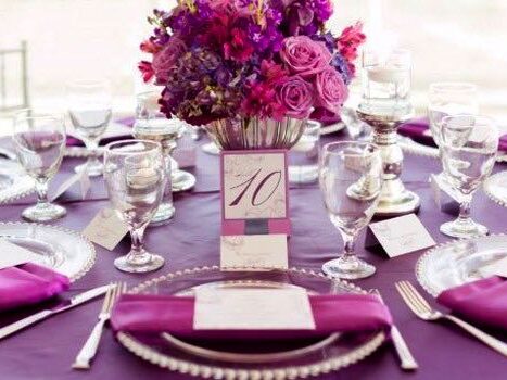 Wedding Place setting table 10