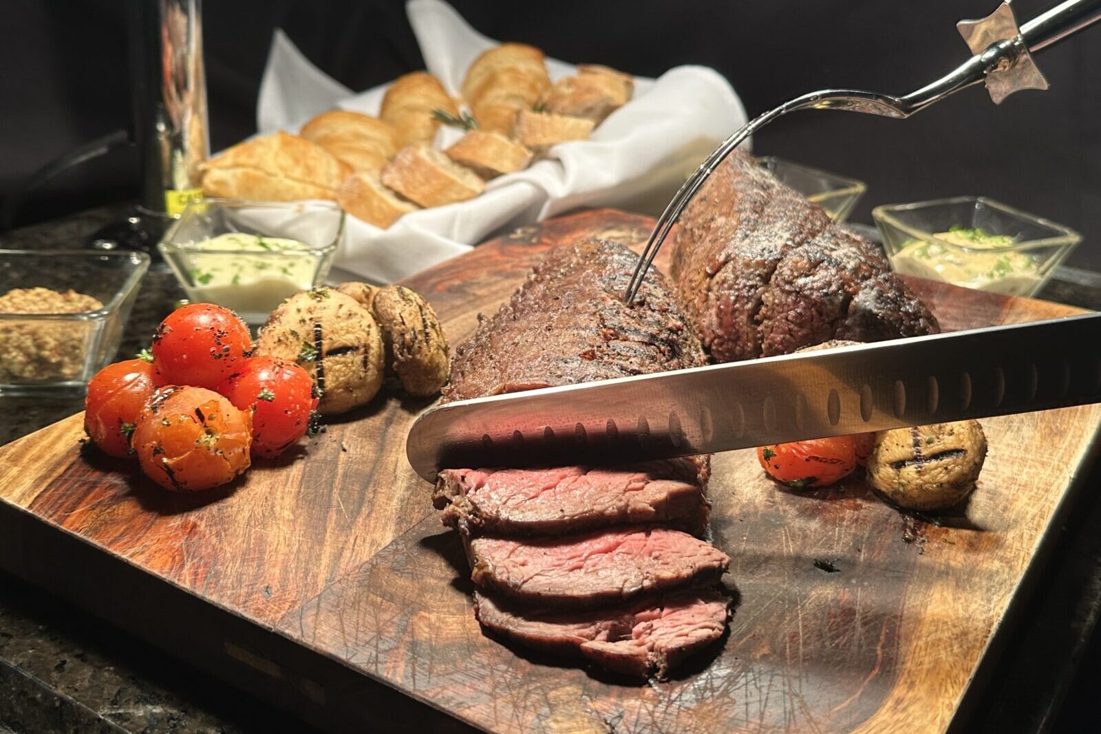 Carved Tenderloin for Fundraiser Catering Services in Charlotte, NC