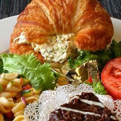 chicken salad on croissant box lunch