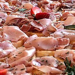 prosciutto crostini's